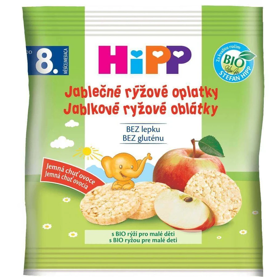 HiPP BIO WAFFLES Яблучно-рисові вафлі 1×30 г, яблучно-рисові вафлі: ціни та характеристики