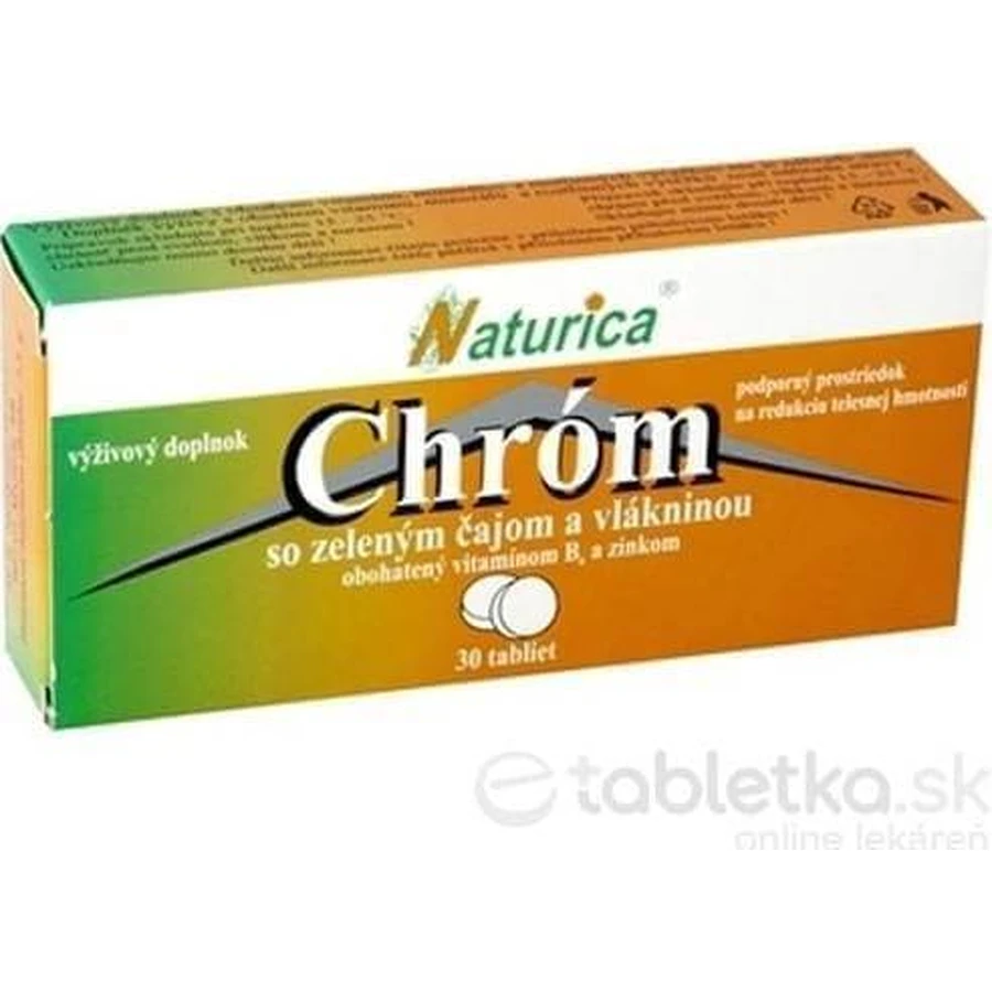Naturica CHROM із зеленим чаєм та клітковиною 1×30 шт, табл (хром 35 мкг): ціни та характеристики