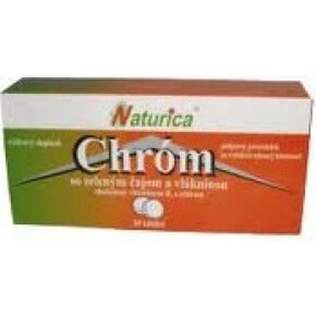 Naturica CHROM із зеленим чаєм та клітковиною 1×30 шт, табл (хром 35 мкг): ціни та характеристики