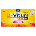 D-Vitum Forte Max 4000 МО, 60 капсул: ціни та характеристики
