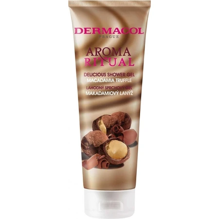 Гель для душу Dermacol Aroma Ritual Macadamia Truffle 1×250 мл, горіховий аромат: ціни та характеристики