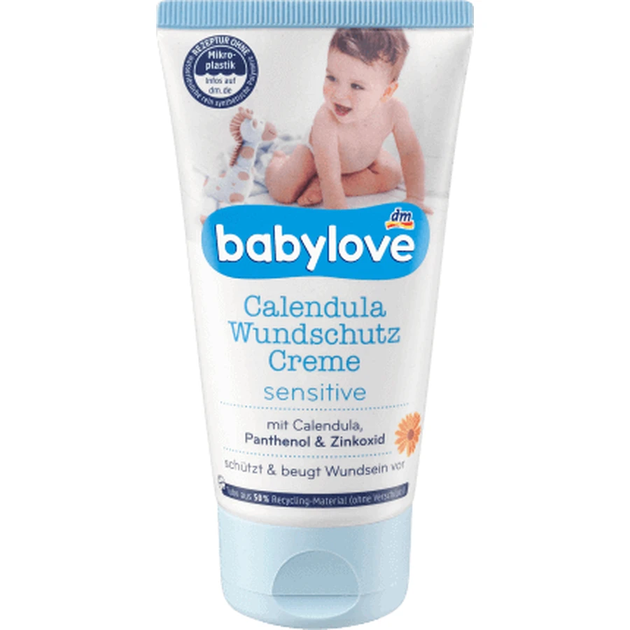 Дитячий крем Babylove Calendula Wundschutz Creme sensitive під підгузок, 75 мл: ціни та характеристики