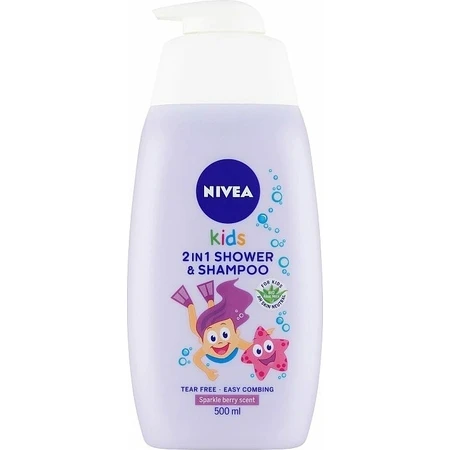 NIVEA Kids Дитячий гель для душу GIRL 500 мл 1×500 мл, гель для душу: ціни та характеристики