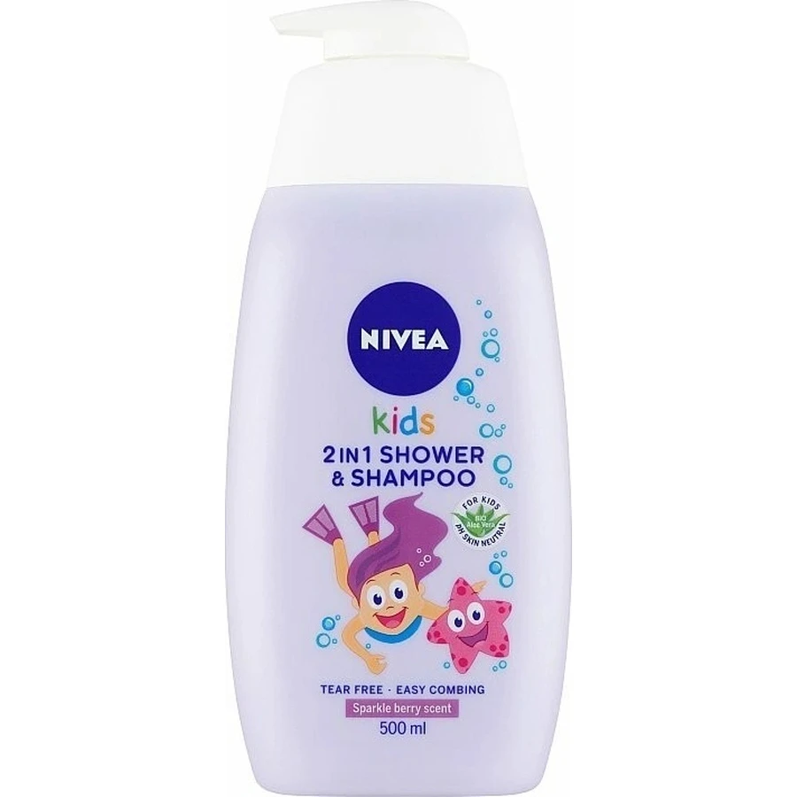 NIVEA Kids Дитячий гель для душу GIRL 500 мл 1×500 мл, гель для душу: ціни та характеристики