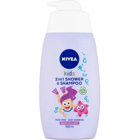 NIVEA Kids Дитячий гель для душу GIRL 500 мл 1×500 мл, гель для душу: ціни та характеристики