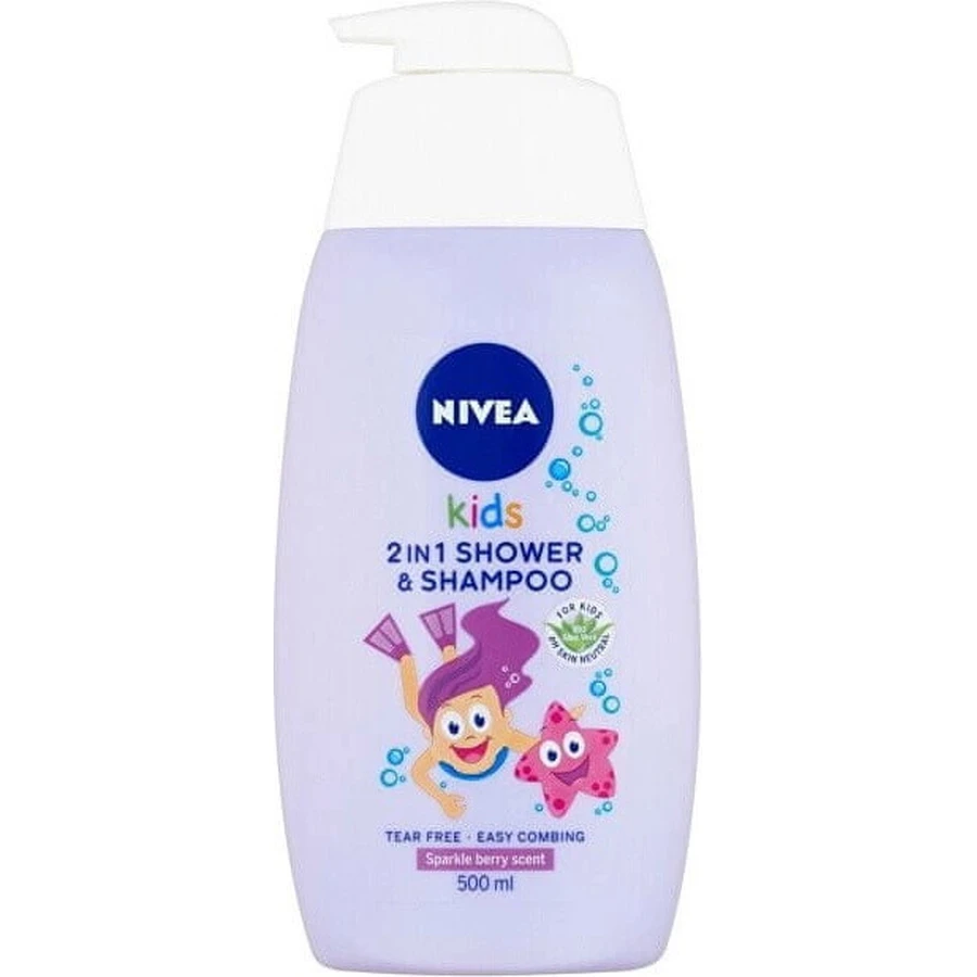 NIVEA Kids Дитячий гель для душу GIRL 500 мл 1×500 мл, гель для душу: ціни та характеристики