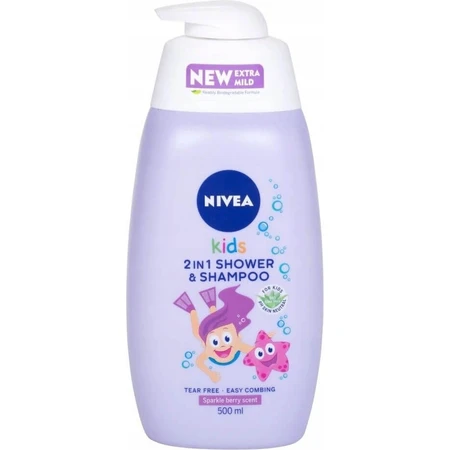 NIVEA Kids Дитячий гель для душу GIRL 500 мл 1×500 мл, гель для душу: ціни та характеристики