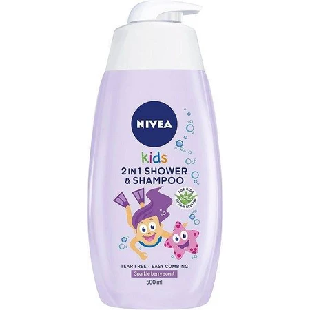 NIVEA Kids Дитячий гель для душу GIRL 500 мл 1×500 мл, гель для душу: ціни та характеристики