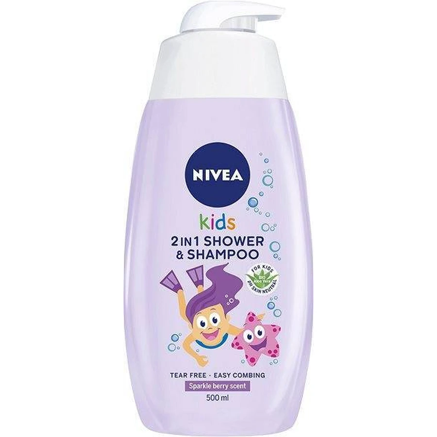 NIVEA Kids Дитячий гель для душу GIRL 500 мл 1×500 мл, гель для душу: ціни та характеристики