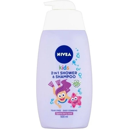 NIVEA Kids Дитячий гель для душу GIRL 500 мл 1×500 мл, гель для душу: ціни та характеристики