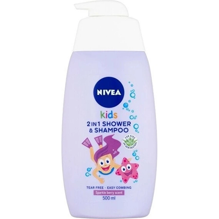 NIVEA Kids Дитячий гель для душу GIRL 500 мл 1×500 мл, гель для душу: ціни та характеристики