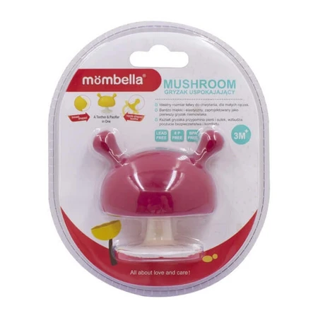 Прорізувач Mombella Mushroom, з 3 місяців, червоний: ціни та характеристики