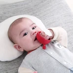 Прорізувач Mombella Mushroom, з 3 місяців, червоний: ціни та характеристики