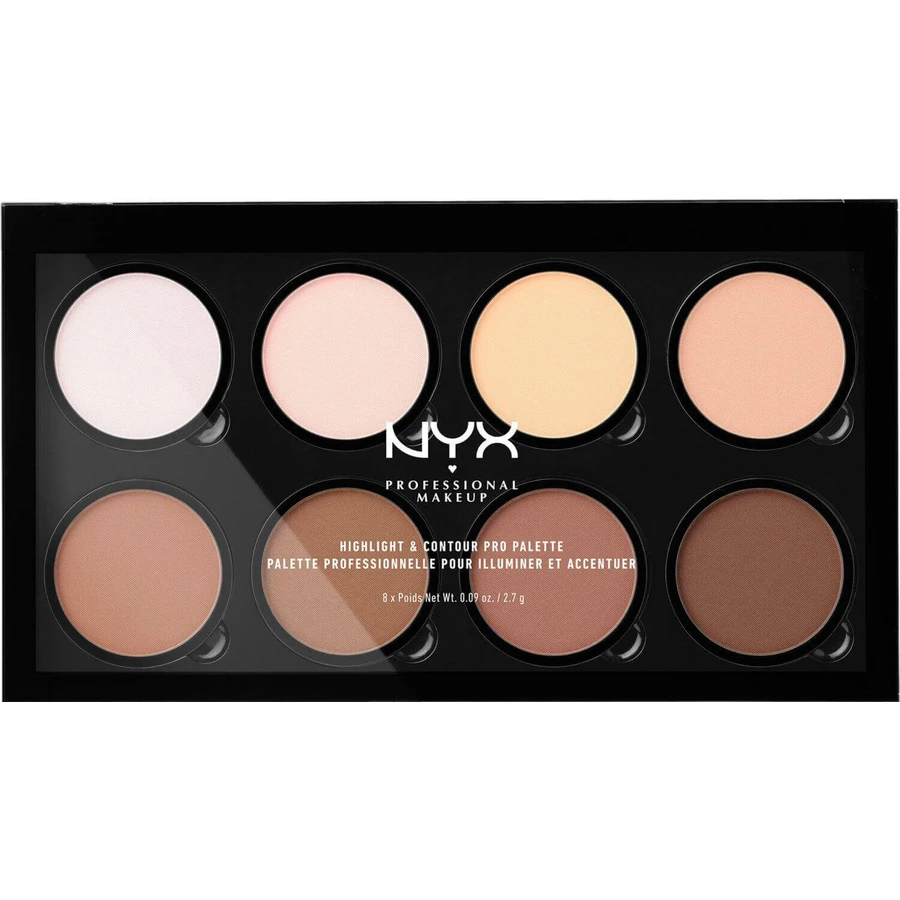 NYX Professional Makeup Highlight & Contour Pro Palette, контурная палитра 21,6 г: цены и характеристики