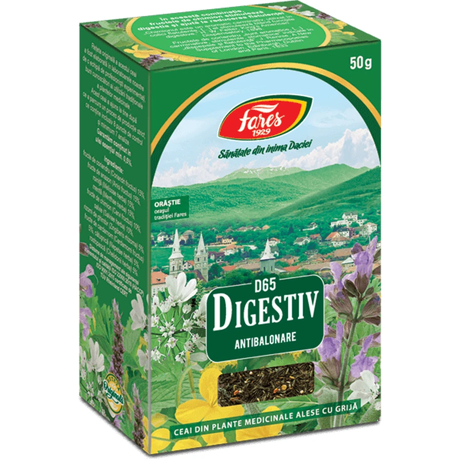 Чай для пищеварения, D65, 50 г, Fares: цены и характеристики