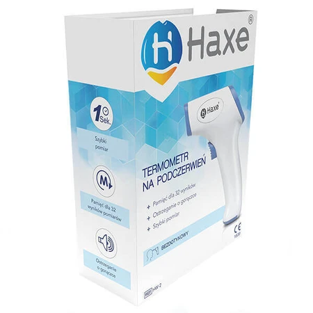 Haxe HW-2, бесконтактный инфракрасный термометр ДЕФЕКТИРОВАННАЯ УПАКОВКА: цены и характеристики