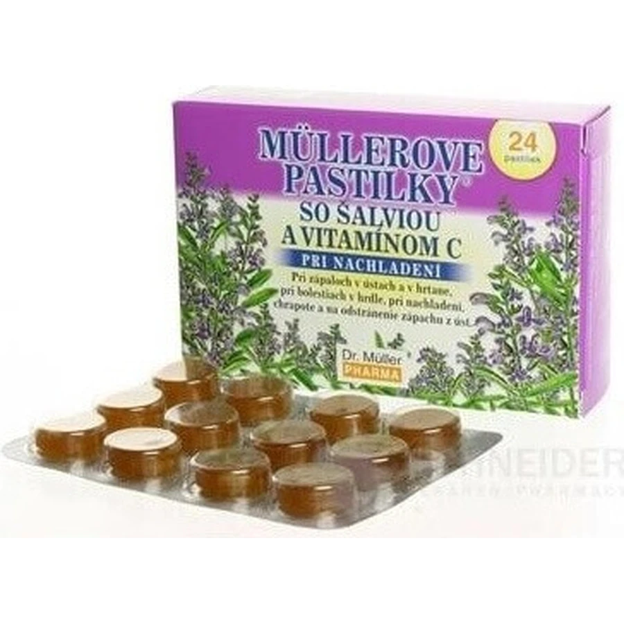 MÜLLER'S PASTILLS ALVIA AND VITAMIN C 1×24 шт, от простуды: цены и характеристики