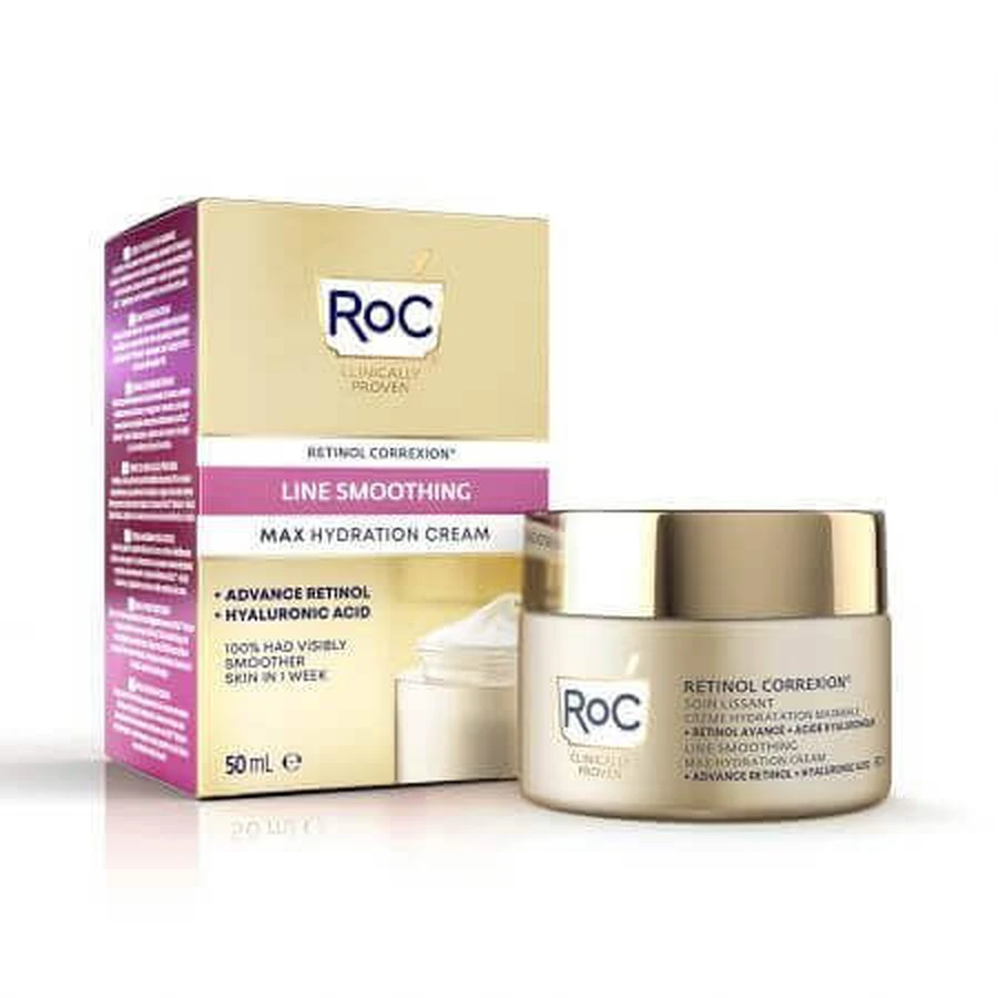 Интенсивно увлажняющий крем для лица Retinol Correxion Line Smoothing, 50 мл, Roc: цены и характеристики