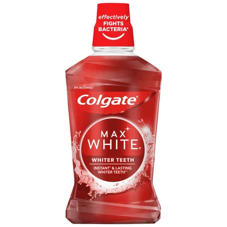 Colgate Max White Білі зуби, ополіскувач для порожнини рота, 500 мл: ціни та характеристики