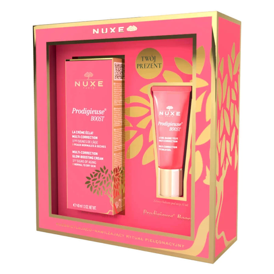 Набор Nuxe Prodigieuse Boost, осветляющий крем для сухой кожи, 40 мл + бальзам для век, 15 мл: цены и характеристики