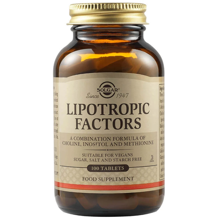 Ліпотропні фактори Solgar Lipotropic Factors, 50 таблеток: ціни та характеристики