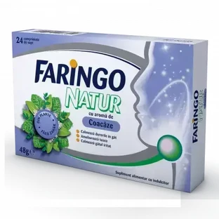 Фаринго Натур Terapia Faringo Natur со вкусом черной смородины, 24 таблетки