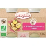 Органическое пюре из яблок и айвы, +4 месяца, 2 раза по 130 г, BabyBio