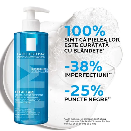 La Roche-Posay Effaclar очищувальний гель для жирної шкіри, схильної до акне, 400 мл, що піниться: ціни та характеристики