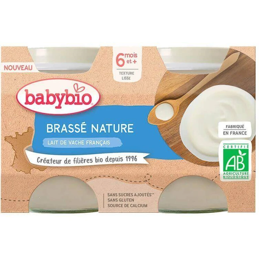 Babybio Французское молоко brasserie natur 2 x 130 г: цены и характеристики