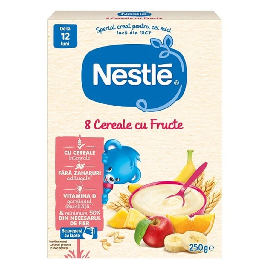 8 Фруктовые хлопья, с 12 месяцев, 250 г, Nestle: цены и характеристики