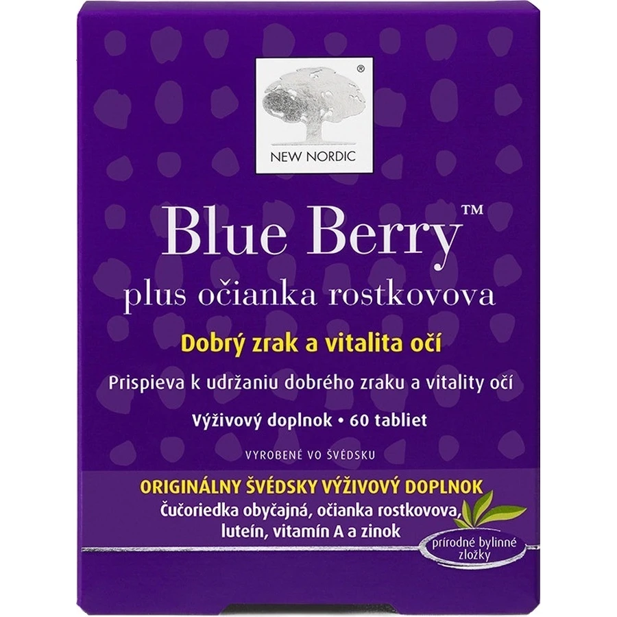 NEW NORDIC Blue Berry 1×60 табл, пищевая добавка: цены и характеристики