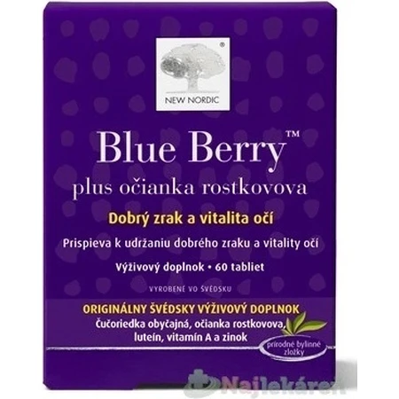 NEW NORDIC Blue Berry 1×60 табл, пищевая добавка: цены и характеристики