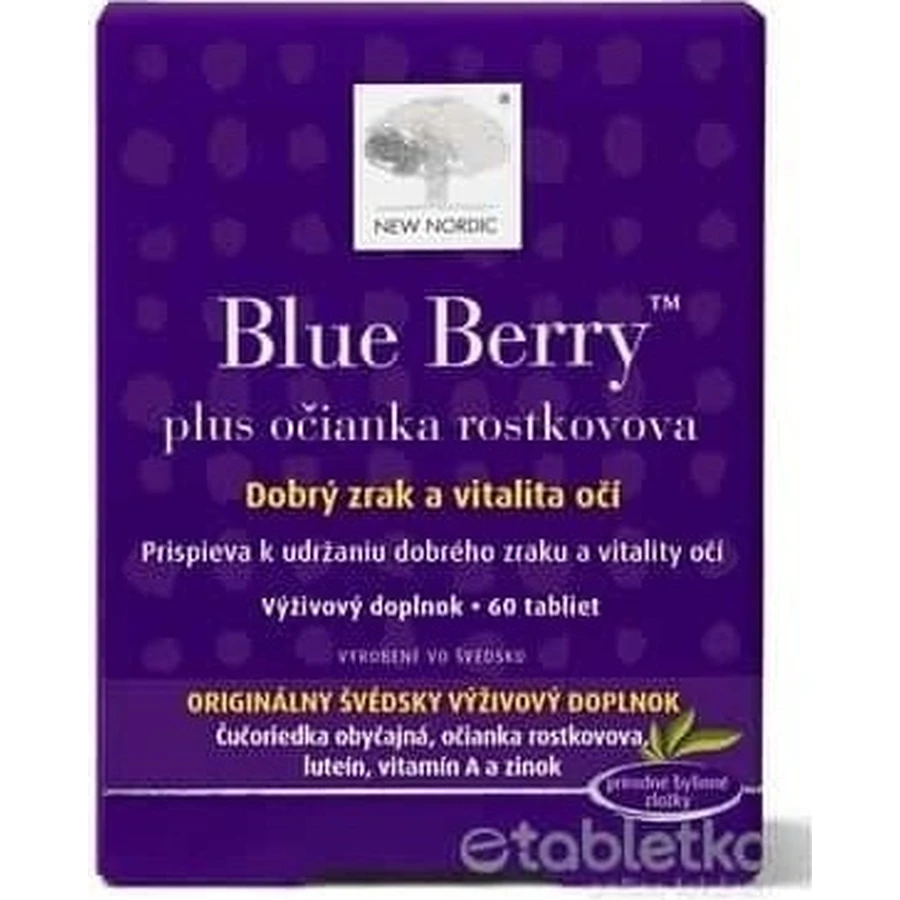 NEW NORDIC Blue Berry 1×60 табл, пищевая добавка: цены и характеристики