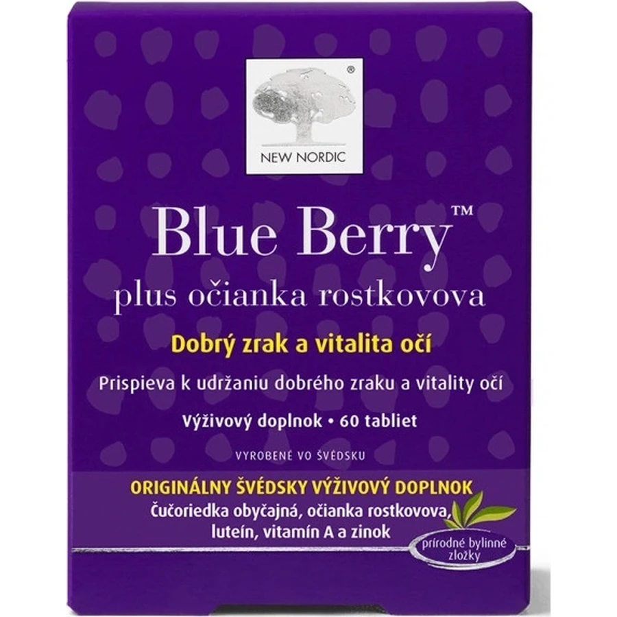 NEW NORDIC Blue Berry 1×60 табл, пищевая добавка: цены и характеристики