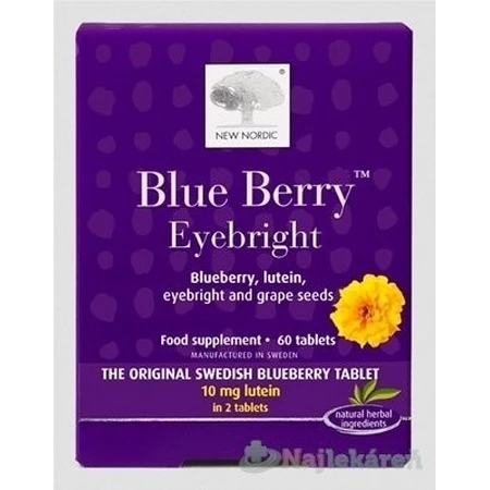 NEW NORDIC Blue Berry 1×60 табл, пищевая добавка: цены и характеристики