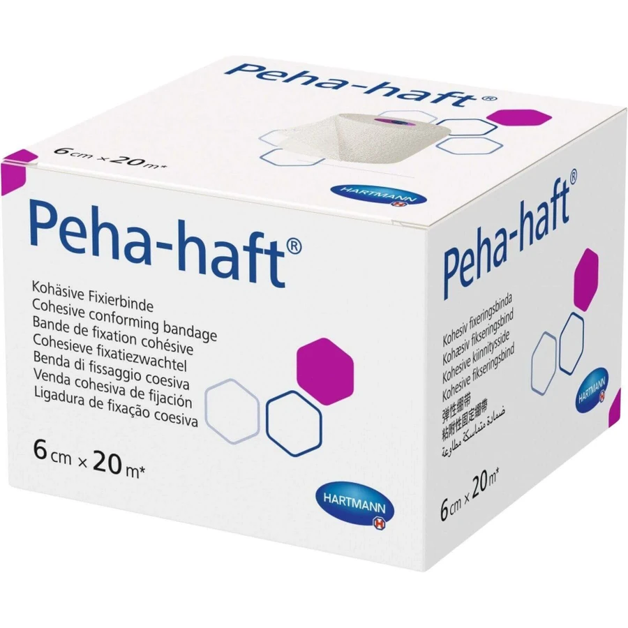 Peha-Haft Эластичный фиксированный бинт, 6 см x 20 м: цены и характеристики