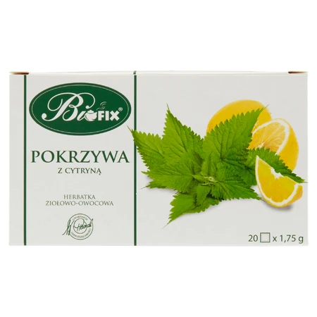 Bi fix Кропива з лимоном, трав'яний та фруктовий чай, 1,75 г х 20 пакетиків: ціни та характеристики