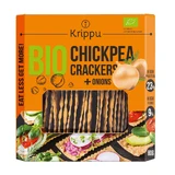 Органічні крекери з цибулею та наутом, 80 г, Krippu