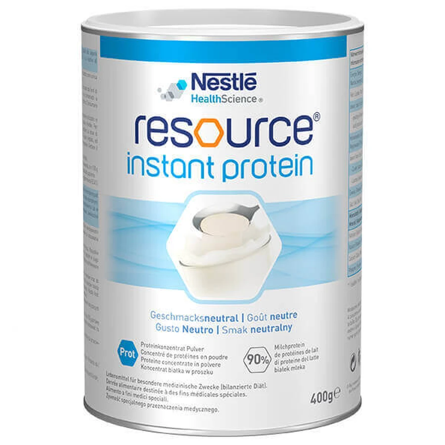 Продукт для спеціального харчування Resource Instant Protein, нейтральний смак, 400 г: ціни та характеристики