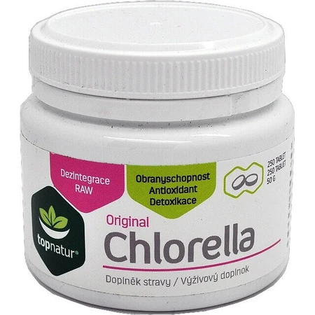 topnatur CHLORELLA Original 1×750 тбл, прісноводні водорості: ціни та характеристики