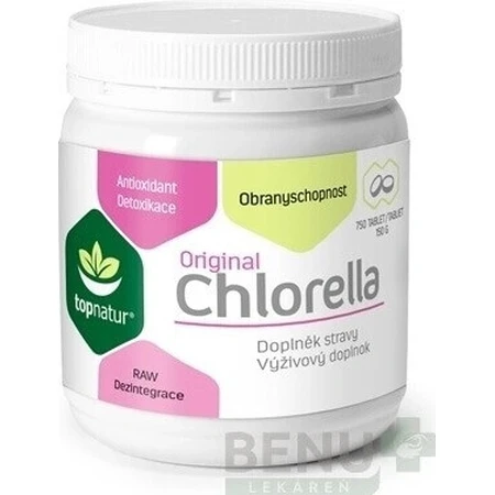 topnatur CHLORELLA Original 1×750 тбл, прісноводні водорості: ціни та характеристики