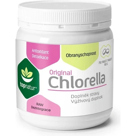topnatur CHLORELLA Original 1×750 тбл, прісноводні водорості: ціни та характеристики