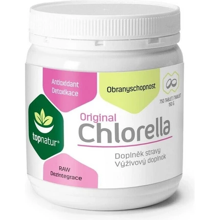 topnatur CHLORELLA Original 1×750 тбл, прісноводні водорості: ціни та характеристики