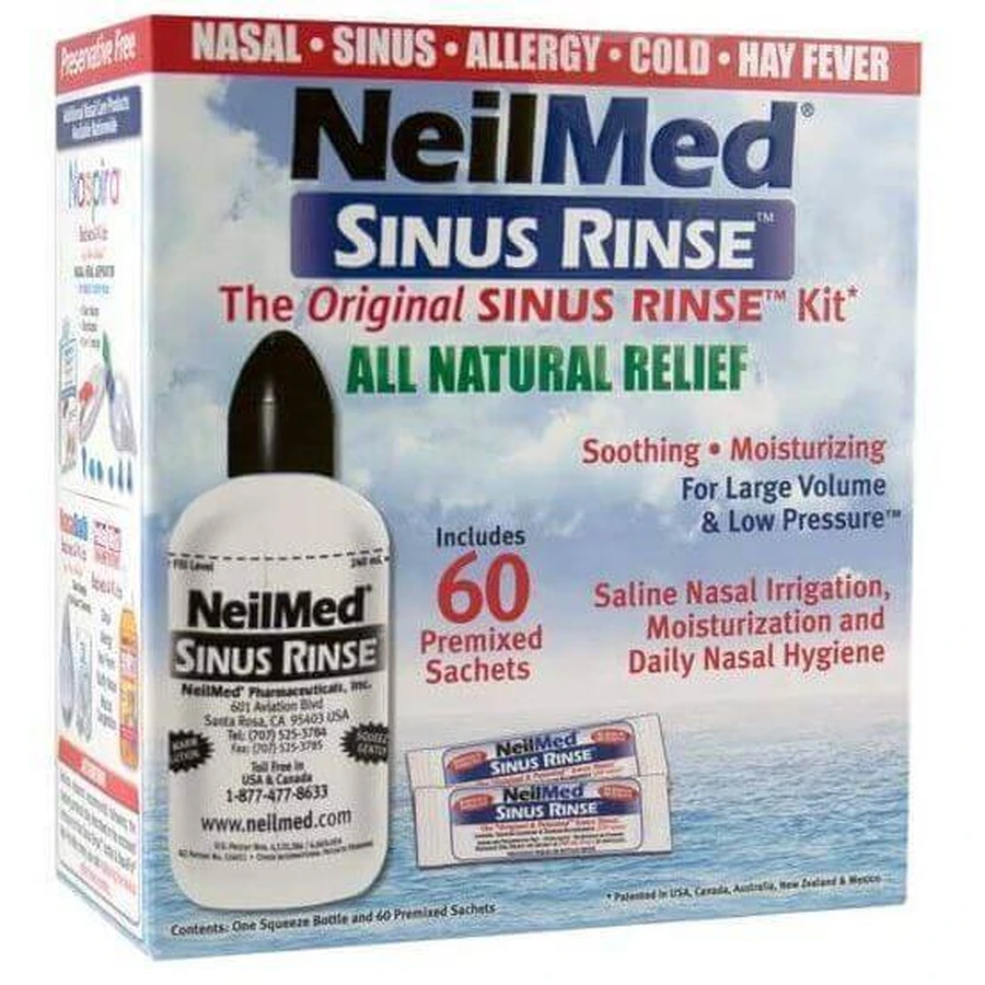 NeilMed Промывание синуса Изотоник + 60 саше 240 мл: цены и характеристики