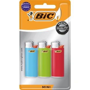 Запальнички BIC, кишенькові, 3 шт.