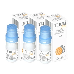 Краплі для очей Biosooft Italia Trium free picături, 3 шт. по 10 мл