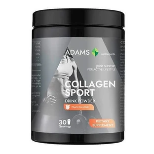 Колаген Sport Active Line зі смаком персика, розчинний порошок, 600 г, Adams