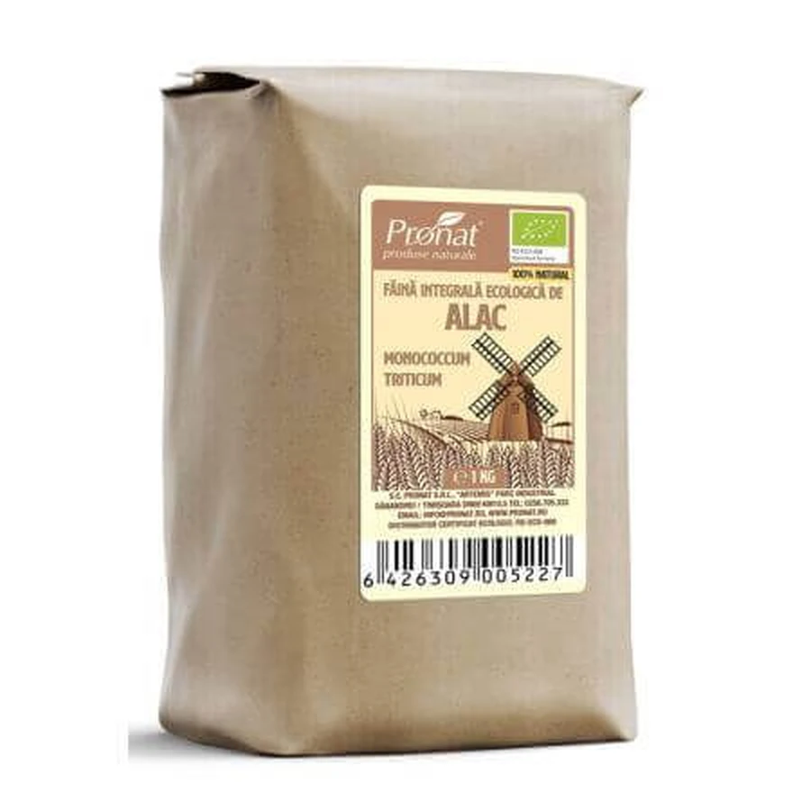 Цельнозерновая мука из полбы, Monococcum Triticum, 1 кг, Pronat: цены и характеристики