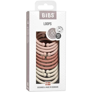 BIBS Кільця для петель, рум'яні/сурок/слонова кістка 12 шт.
