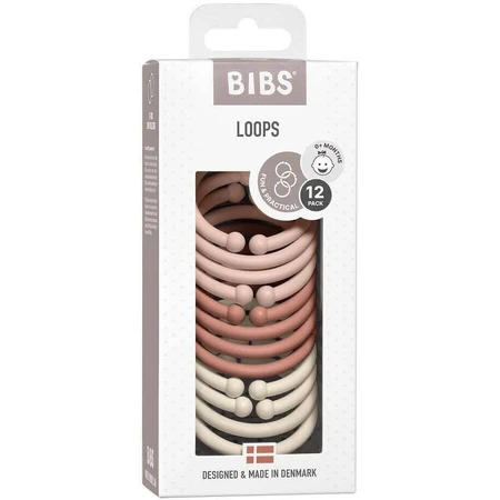 BIBS Кільця для петель, рум'яні/сурок/слонова кістка 12 шт.: ціни та характеристики